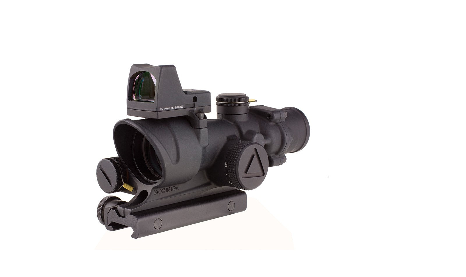 Trijicon ACOG TA02 4x32 med rött LED-kors, TA51-fäste och RMR Type 2