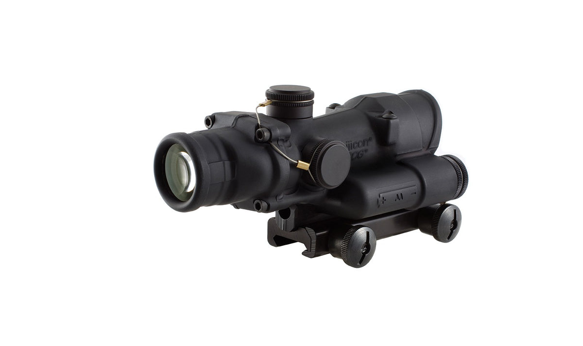 Trijicon ACOG TA02 4x32 med grönt LED-belyst Horseshoe Dot-riktmedel och TA51-montage – bild 5