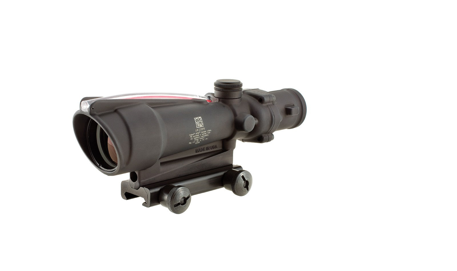 Trijicon ACOG TA11F 3,5x35 mm prismasikte med rött chevronriktmedel och TA51-montage