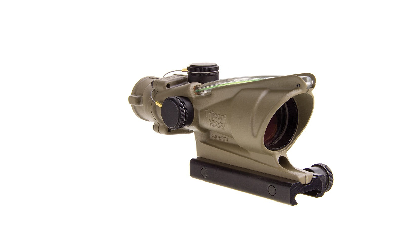 Trijicon ACOG TA31 4x32 med grönt hårkors, FDE-finish och TA51-montage – bild 7
