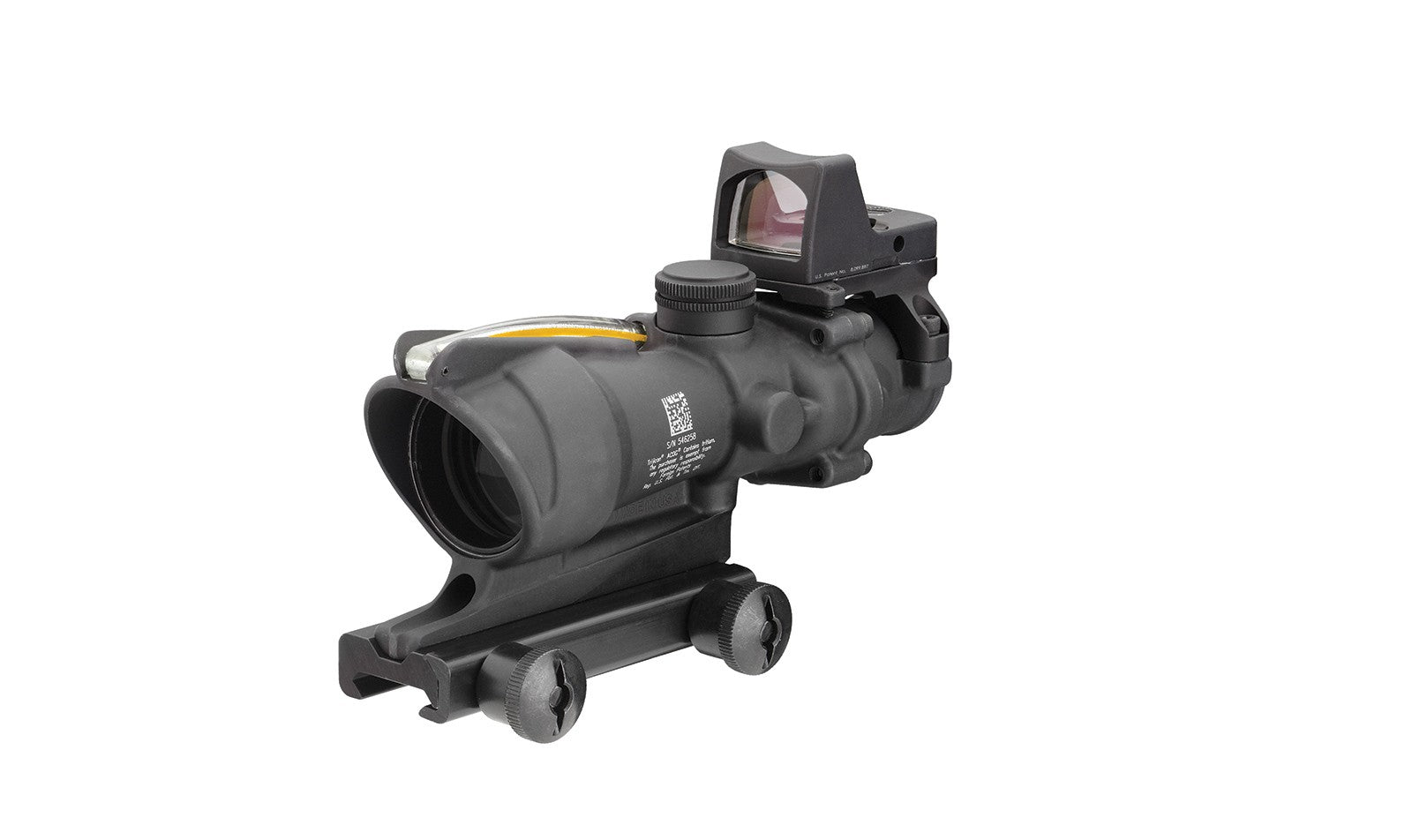 Trijicon ACOG TA31 4x32 med amber hårkors och monterad RMR Type 2
