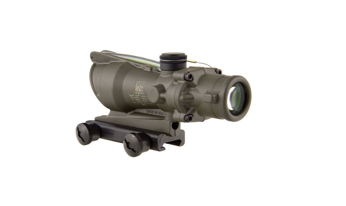 Trijicon ACOG TA31 4x32 med grönt Horseshoe/Dot-riktmedel och TA51-montage – bild 3