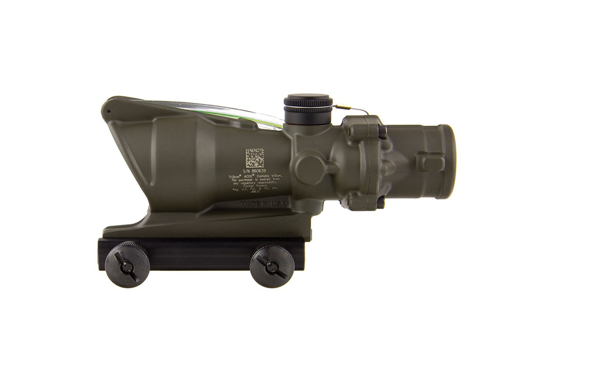 Trijicon ACOG TA31 4x32 med grönt Horseshoe/Dot-riktmedel och TA51-montage – bild 2