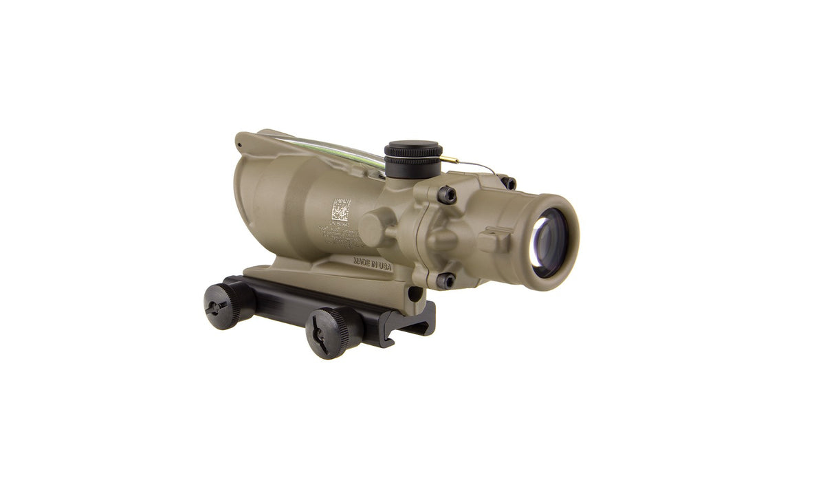 Trijicon ACOG TA31 4x32 i FDE med grönt Horseshoe/Dot-riktmedel och TA51-montage – bild 3