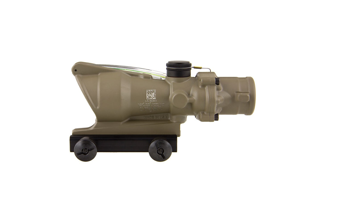 Trijicon ACOG TA31 4x32 i FDE med grönt Horseshoe/Dot-riktmedel och TA51-montage – bild 2