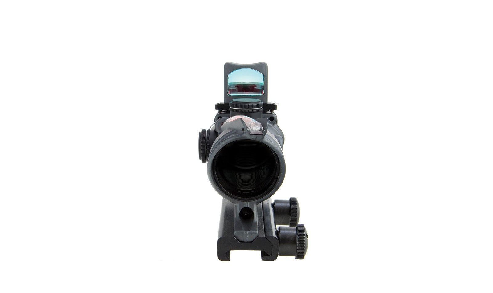 Trijicon ACOG TA31 4x32 med rött chevronriktmedel och RMR Type 2 i Sniper Gray – bild 8