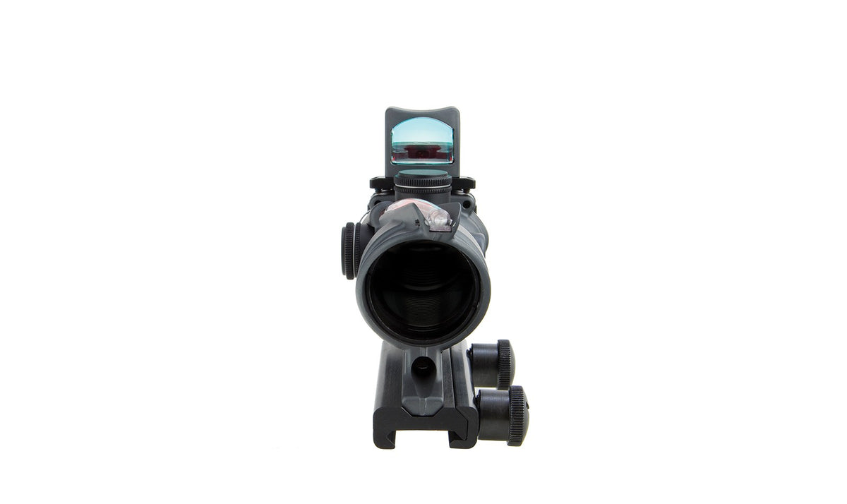 Trijicon ACOG TA31 4x32 med rött chevronriktmedel och RMR Type 2 i Sniper Gray – bild 8