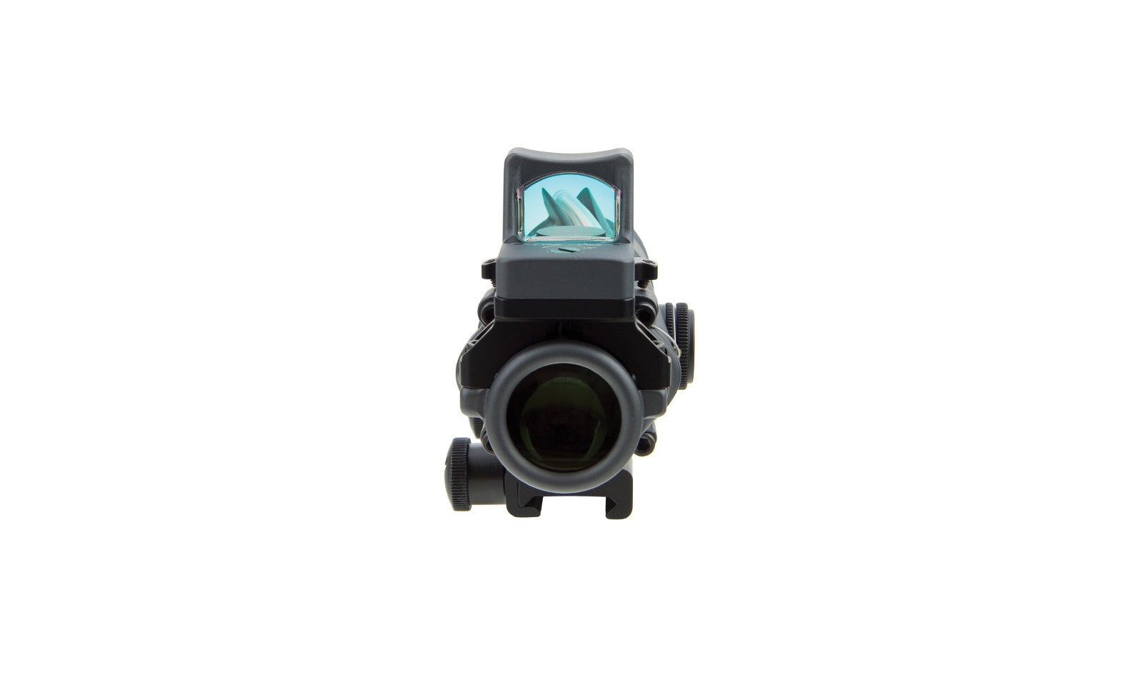 Trijicon ACOG TA31 4x32 med rött chevronriktmedel och RMR Type 2 i Sniper Gray – bild 4