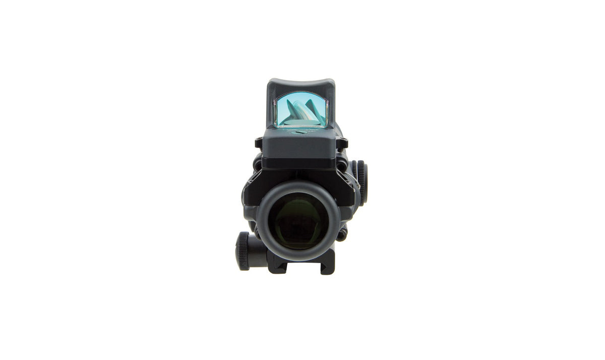 Trijicon ACOG TA31 4x32 med rött chevronriktmedel och RMR Type 2 i Sniper Gray – bild 4
