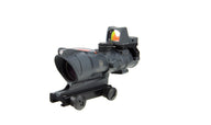 Trijicon ACOG TA31 4x32 med rött chevronriktmedel och RMR Type 2 i Sniper Gray
