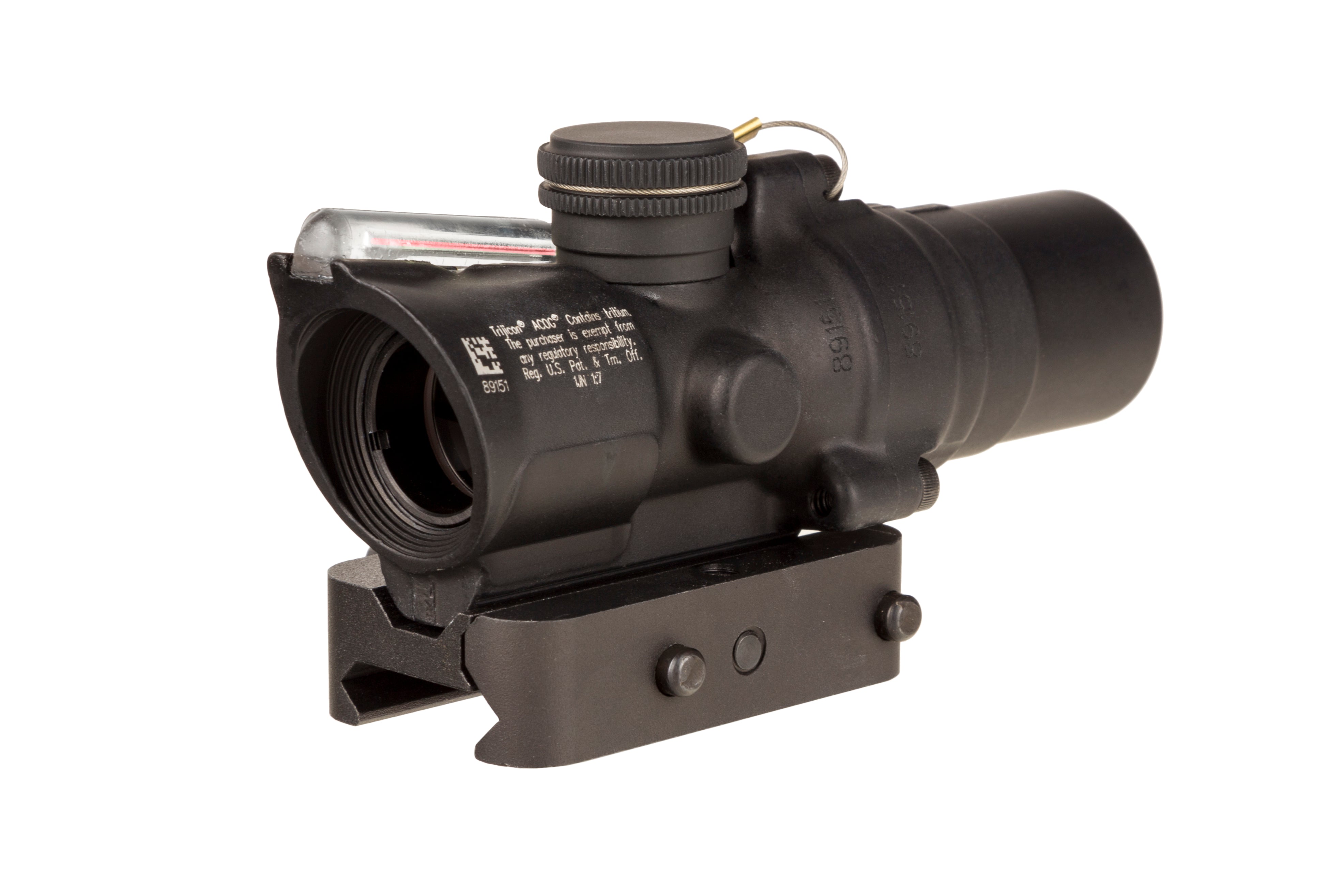 Trijicon ACOG TA44 1,5x16 mm med röd ring, 2 MOA-punkt och Q-LOC-montage