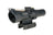 Trijicon ACOG TA45 prismasikte med bärnstensfärgad 8 MOA-triangel och Q-LOC-montage