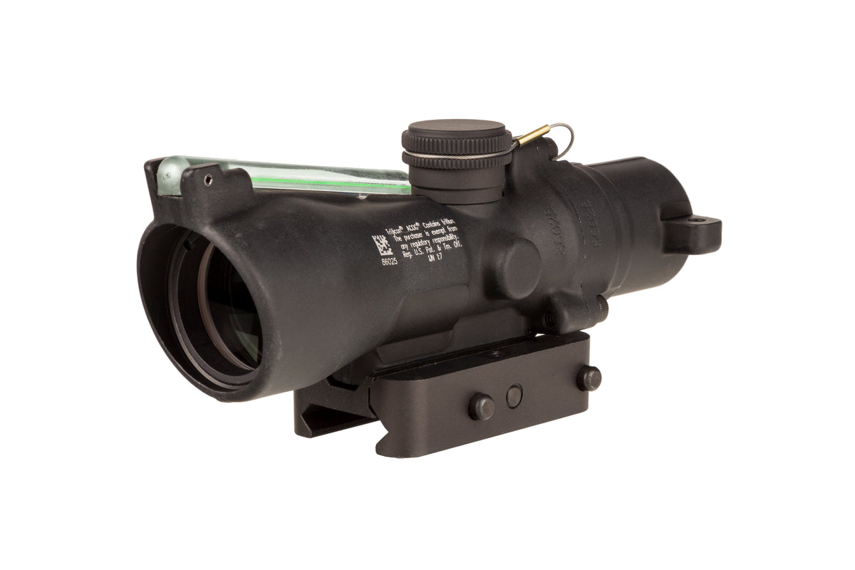 Trijicon ACOG TA50 3x24 med grönt horseshoe/dot-riktmedel och Q-LOC-montage