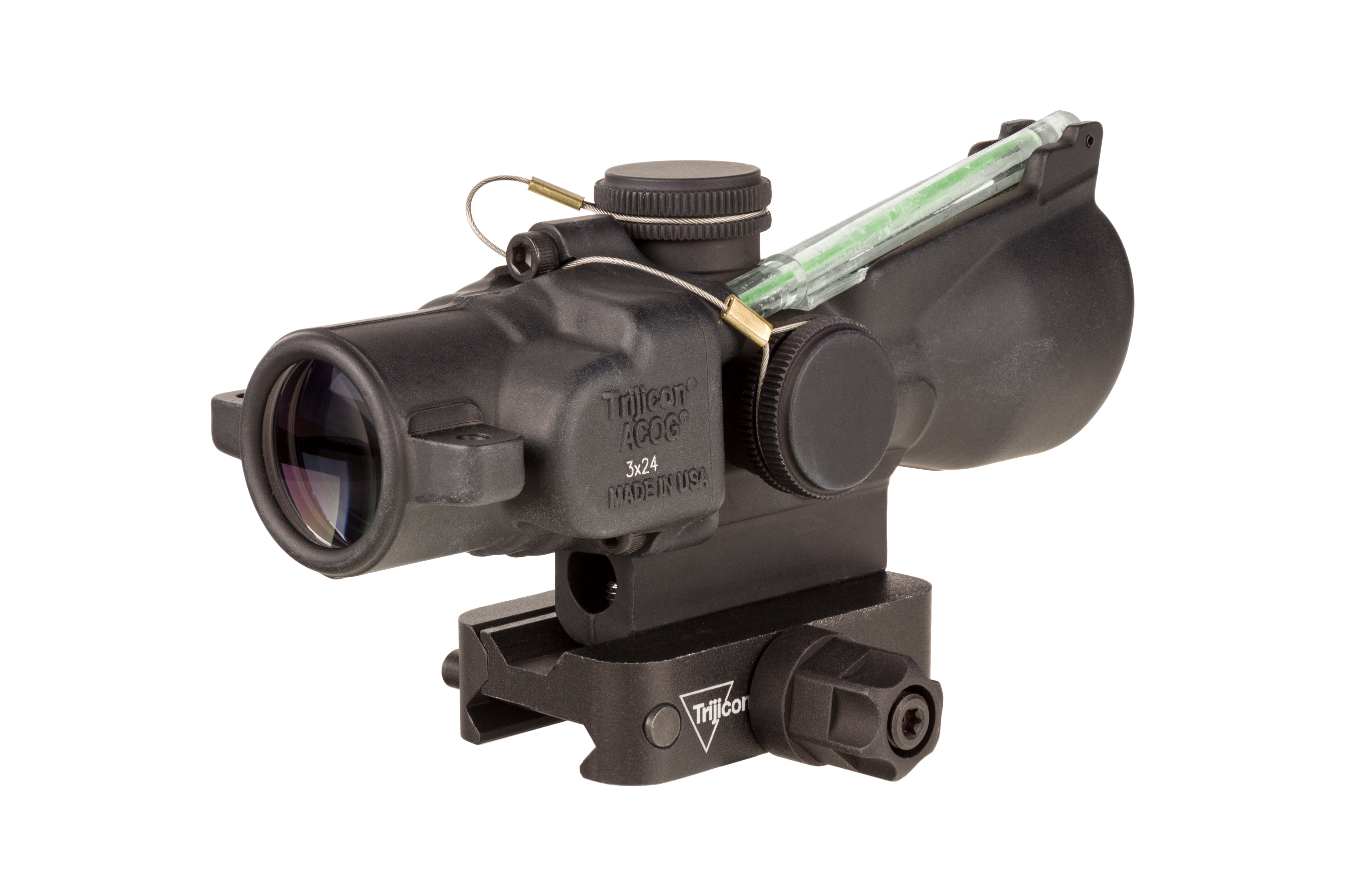 Trijicon ACOG TA50 XB 3x24 prismasikte med grön chevron och Q-LOC-montage – bild 4