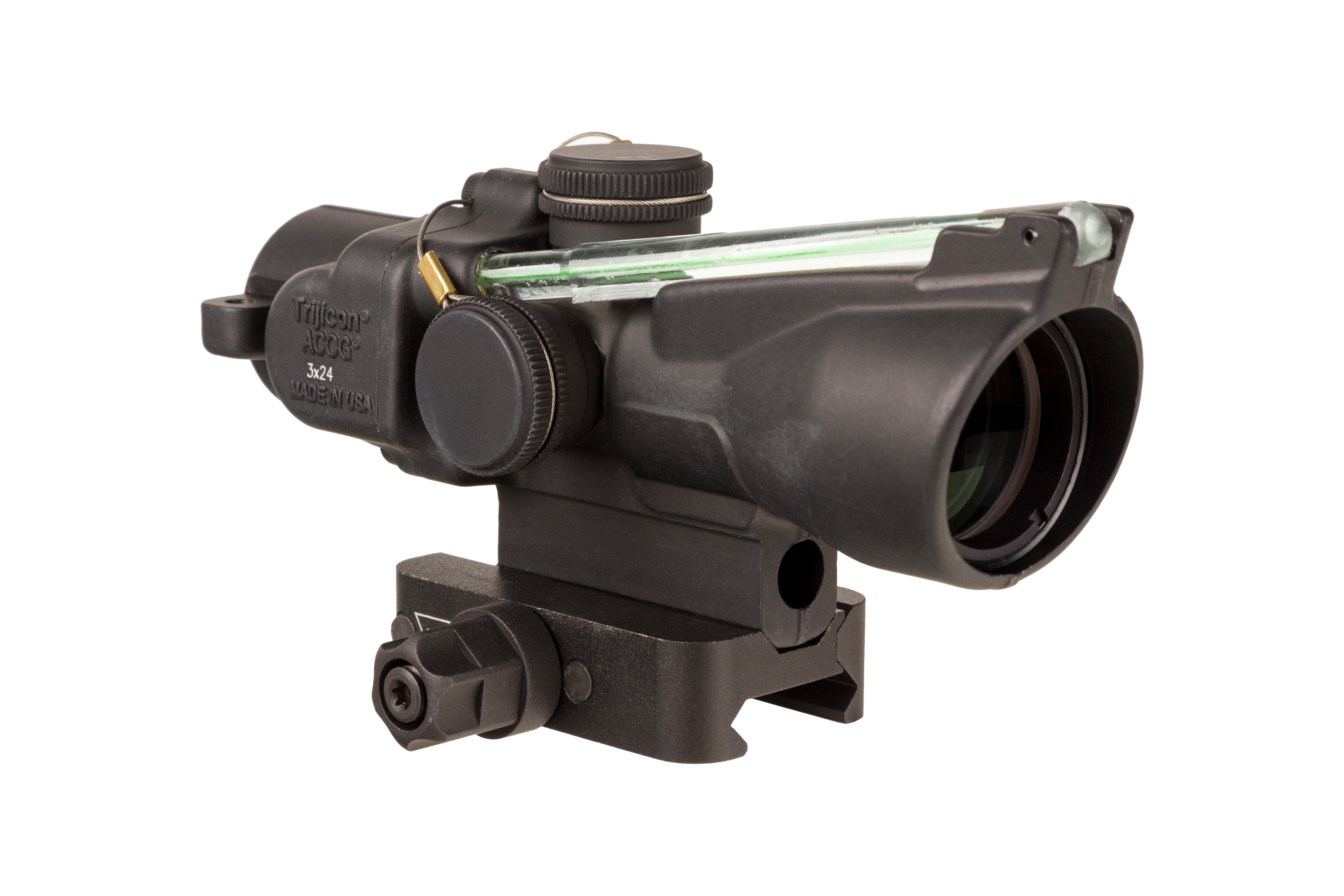 Trijicon ACOG TA50 XB 3x24 prismasikte med grön chevron och Q-LOC-montage – bild 6