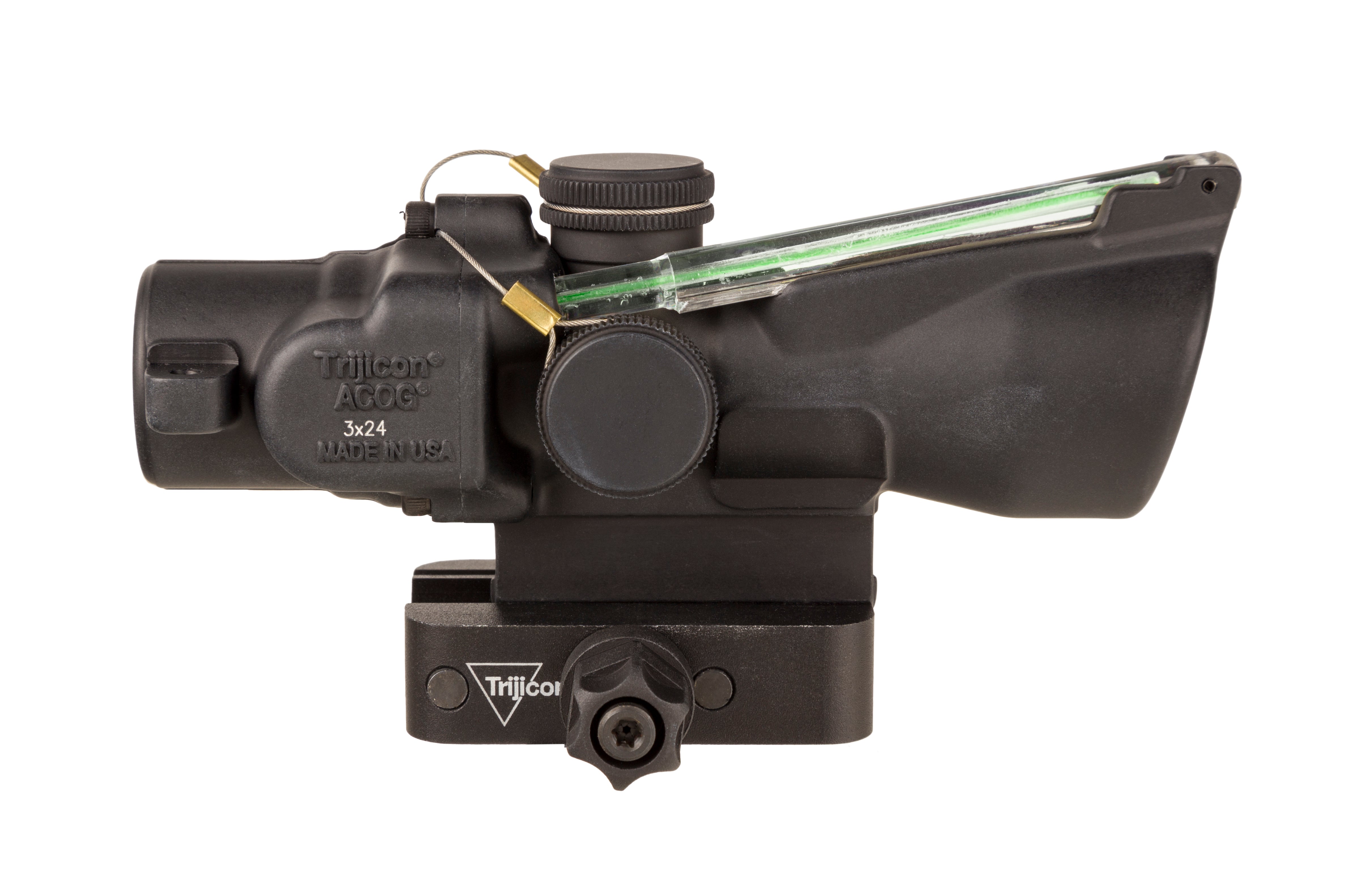 Trijicon ACOG TA50 XB 3x24 prismasikte med grön chevron och Q-LOC-montage – bild 5