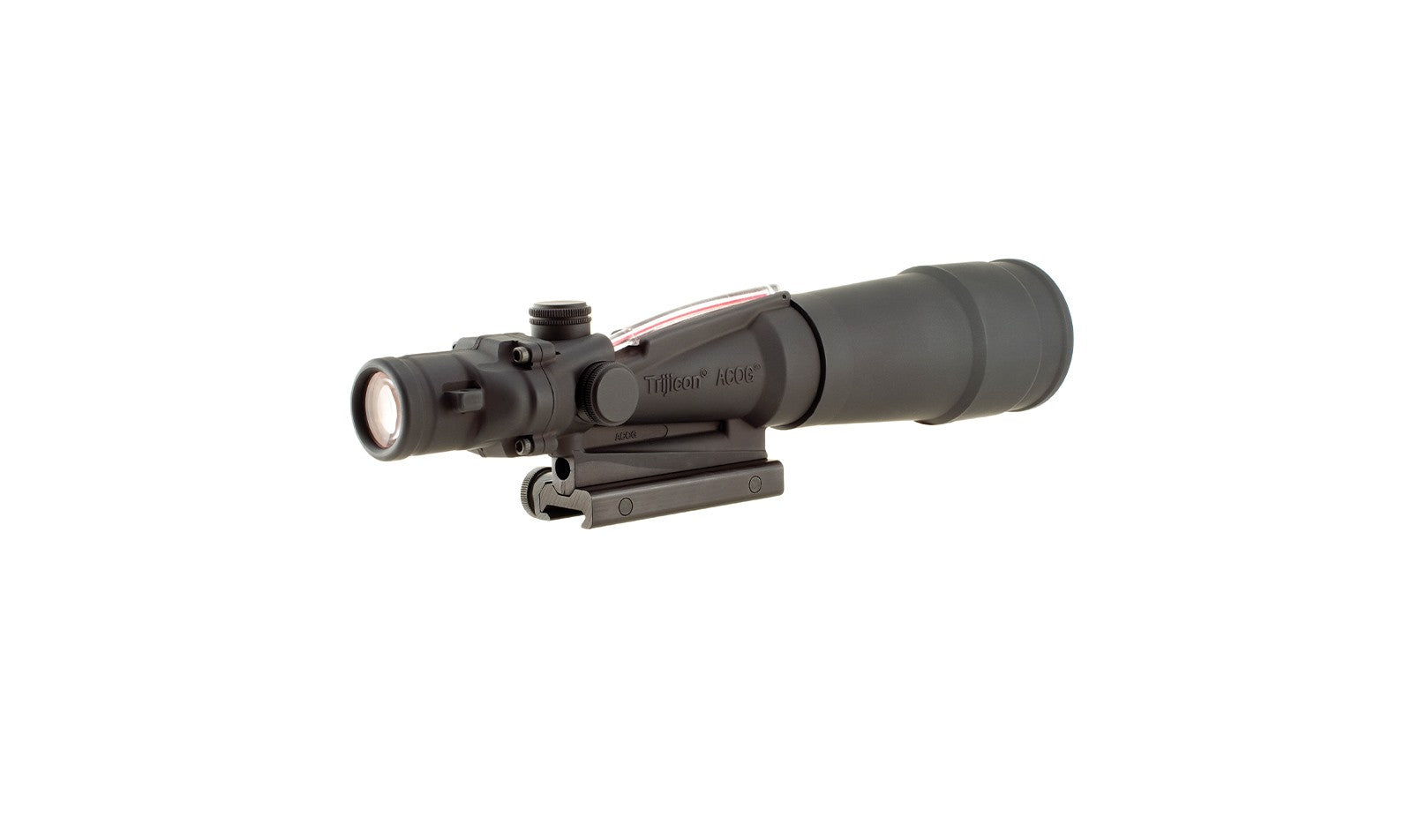 Trijicon ACOG TA55 5,5x50 mm med rött chevronriktmedel och TA51-montage – bild 5