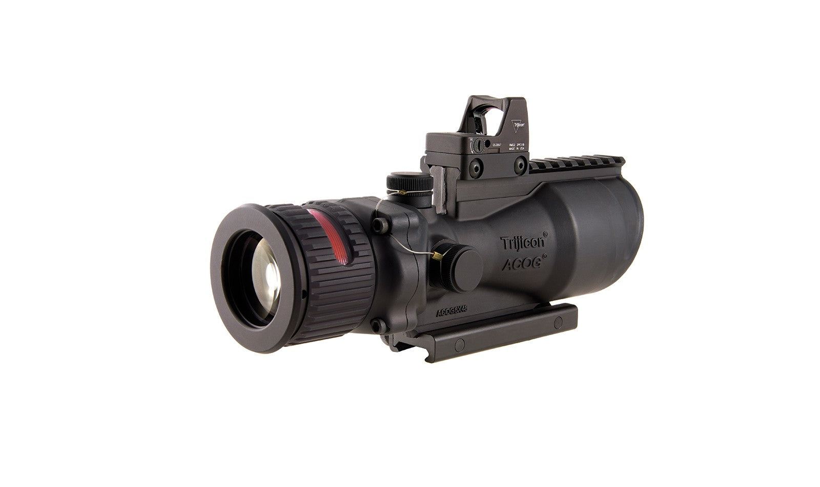 Trijicon ACOG 6x48 med röd .308-chevron och RMR Type 2 med 6,5 MOA röd punkt – bild 5