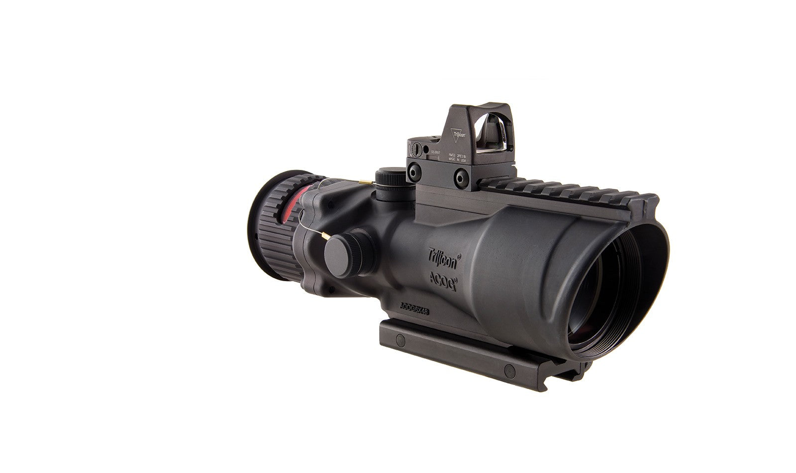 Trijicon ACOG 6x48 med röd .308-chevron och RMR Type 2 med 6,5 MOA röd punkt – bild 6