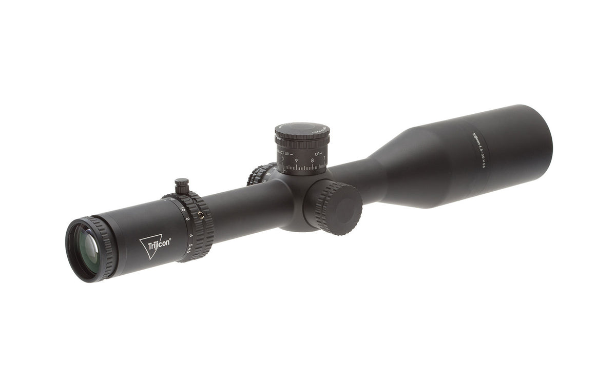 Trijicon Tenmile 4,5–30x56 FFP kikarsikte med röd/grön MOA Precision Tree och matt svart finish – bild 5