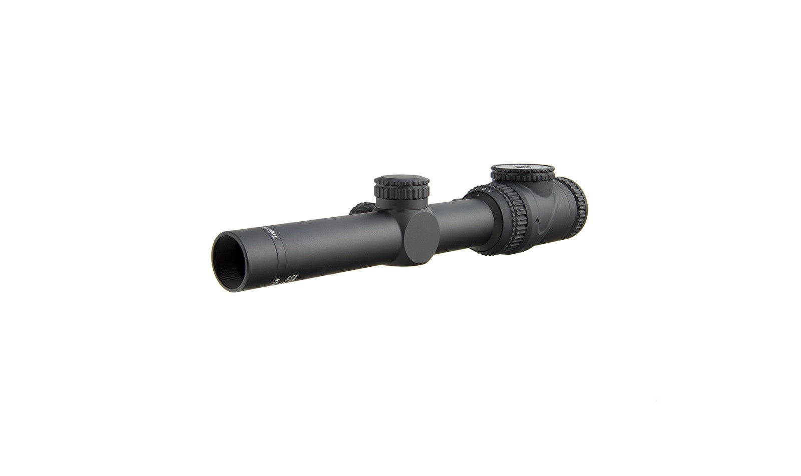 Trijicon AccuPoint 1-6x24 kikarsikte med amber Triangle Post-riktmedel och matt svart finish