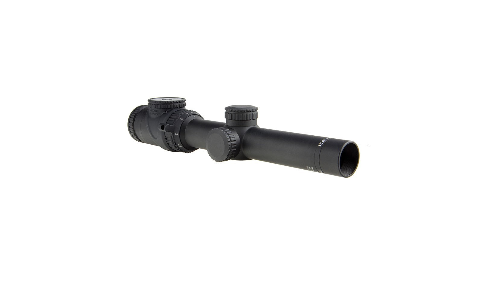 Trijicon AccuPoint 1-6x24 kikarsikte med amber Triangle Post-riktmedel och matt svart finish – bild 7