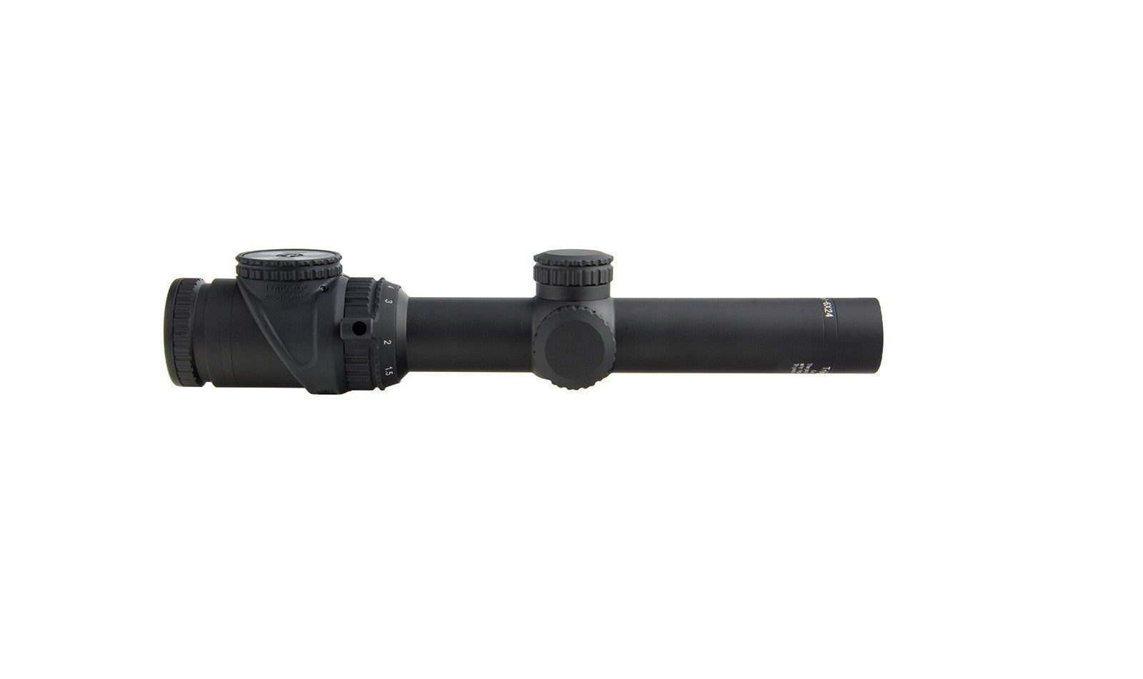 Trijicon AccuPoint 1-6x24 kikarsikte med amber Triangle Post-riktmedel och matt svart finish – bild 6