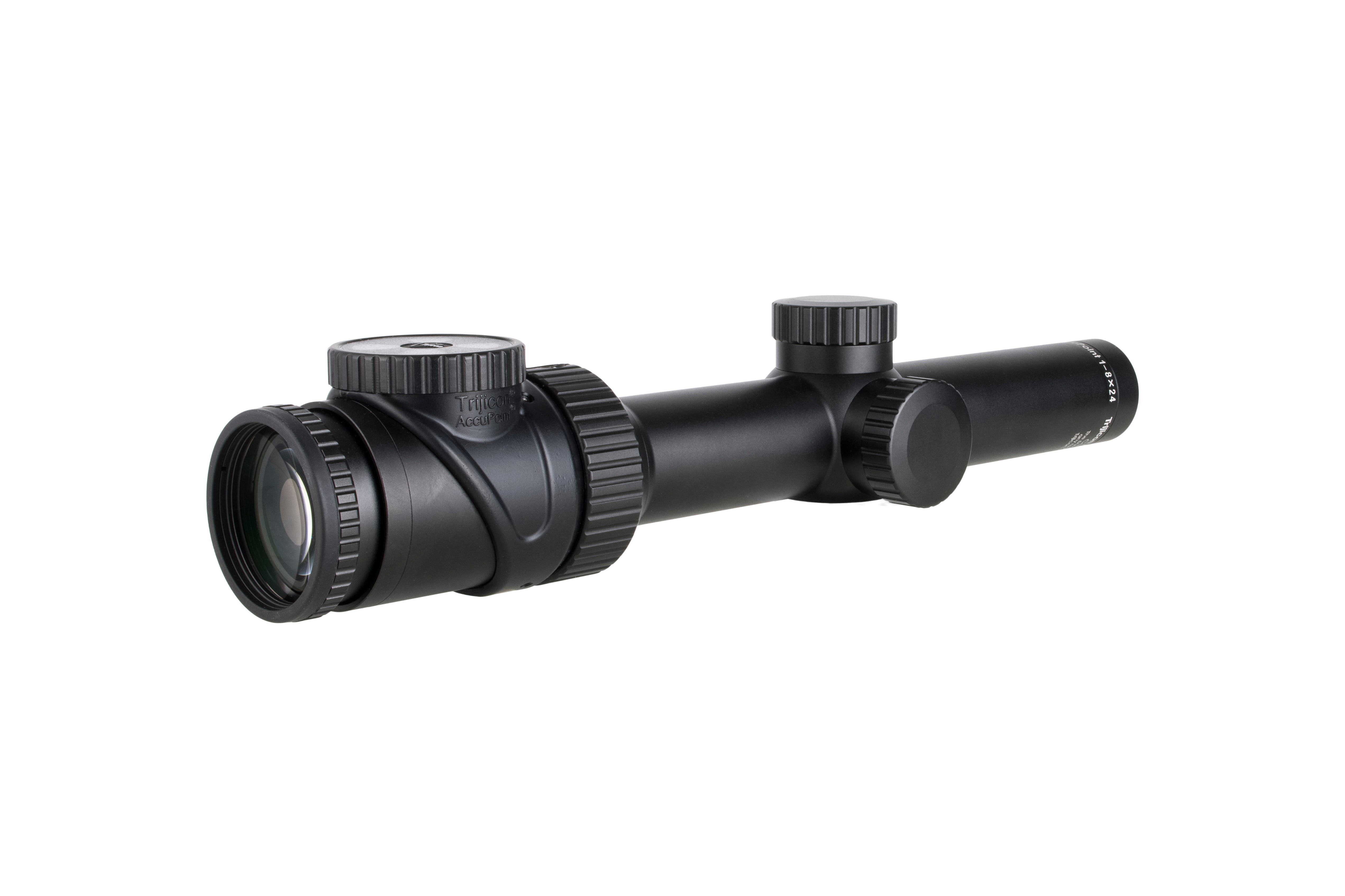 Trijicon AccuPoint 1-8x24 kikarsikte med rött Triangle Post-riktmedel och 30 mm tub i satin svart – bild 4