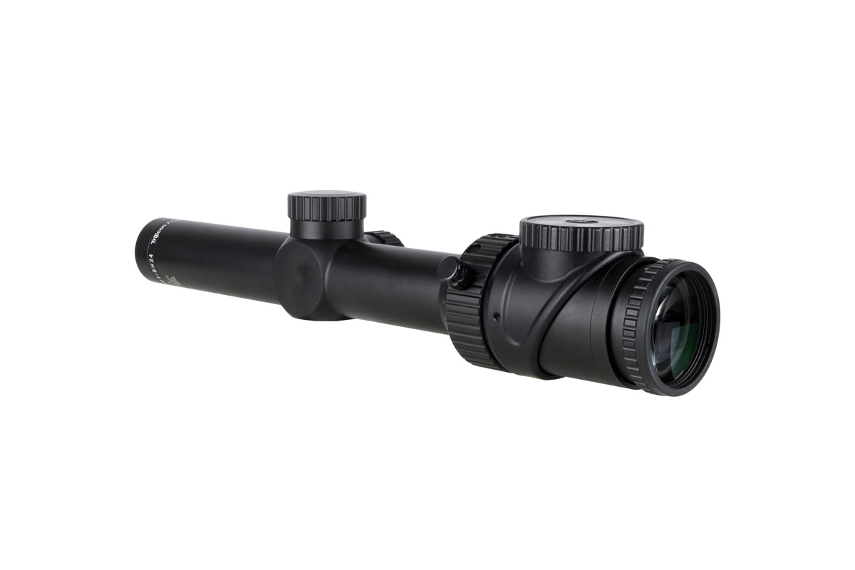 Trijicon AccuPoint 1-8x24 kikarsikte med rött Triangle Post-riktmedel och 30 mm tub i satin svart – bild 3