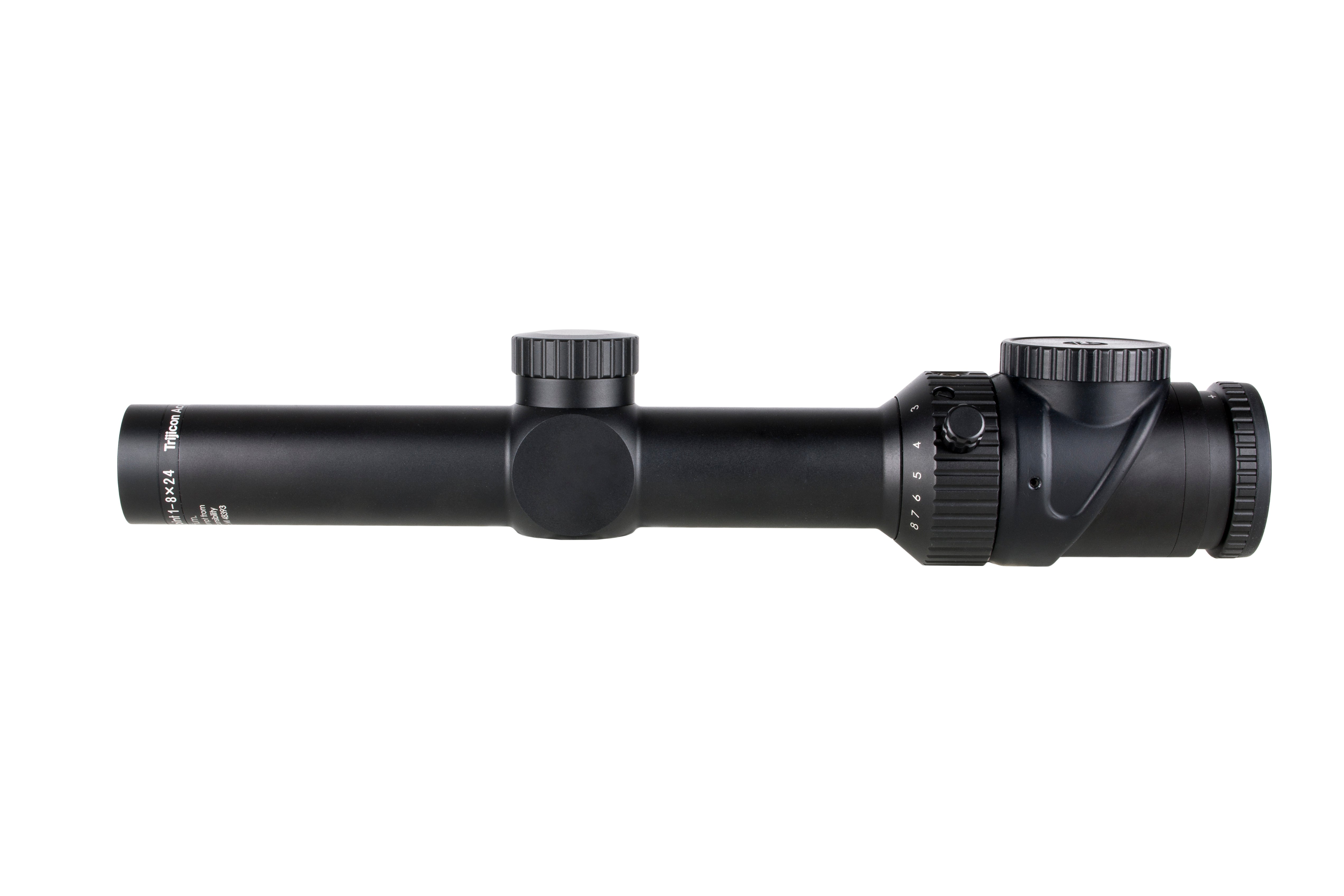Trijicon AccuPoint 1-8x24 kikarsikte med rött Triangle Post-riktmedel och 30 mm tub i satin svart – bild 2