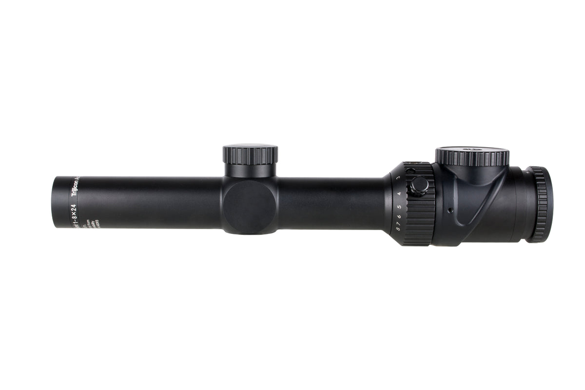 Trijicon AccuPoint 1-8x24 kikarsikte med rött Triangle Post-riktmedel och 30 mm tub i satin svart – bild 2