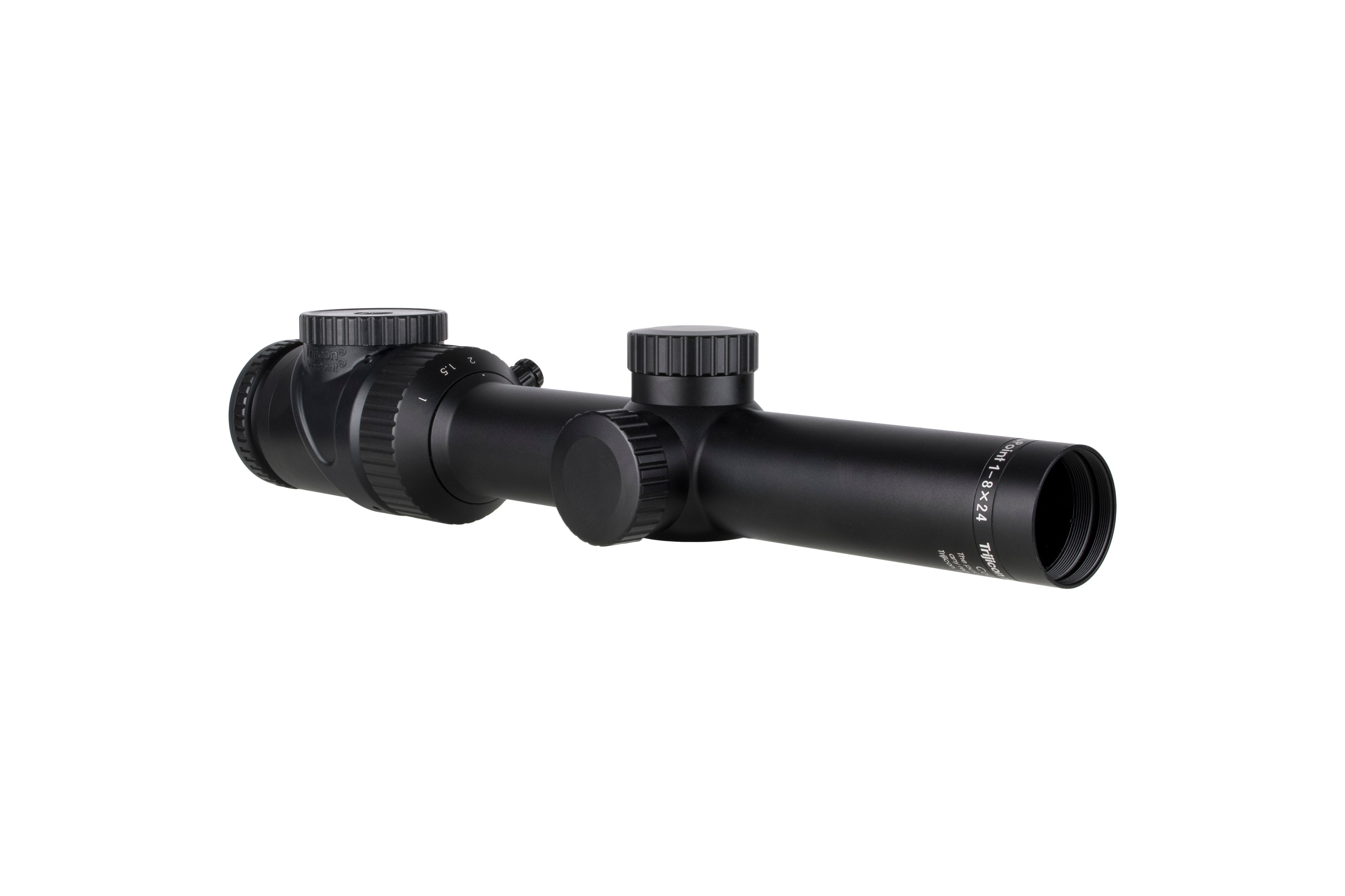 Trijicon AccuPoint 1-8x24 kikarsikte med rött Triangle Post-riktmedel och 30 mm tub i satin svart – bild 5