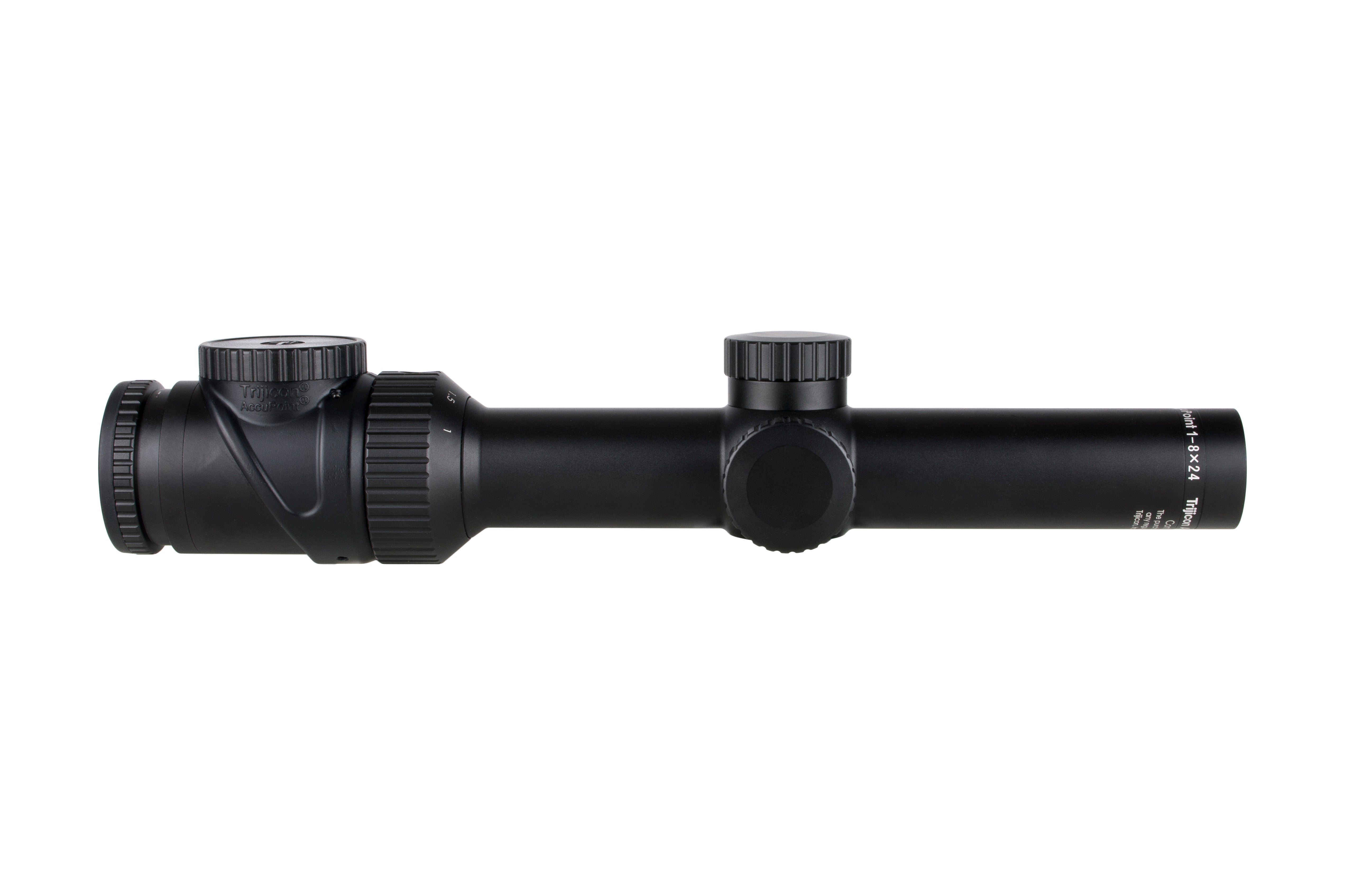 Trijicon AccuPoint 1-8x24 kikarsikte med rött Triangle Post-riktmedel och 30 mm tub i satin svart – bild 6