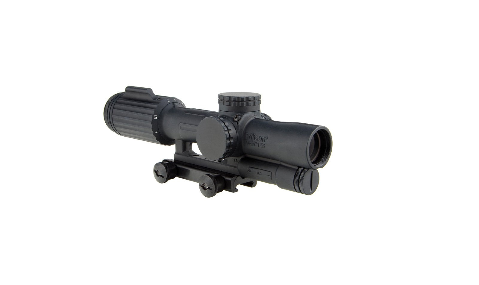 Trijicon VCOG 1-6x24 med grönt MIL-riktmedel och flattopmontage med tumskruv – bild 7