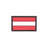 Eemann Tech - Austrian Flag PVC Patch 3x5cm with Hook and Loop Fastener