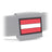 Eemann Tech - Austrian Flag PVC Patch 3x5cm with Hook and Loop Fastener