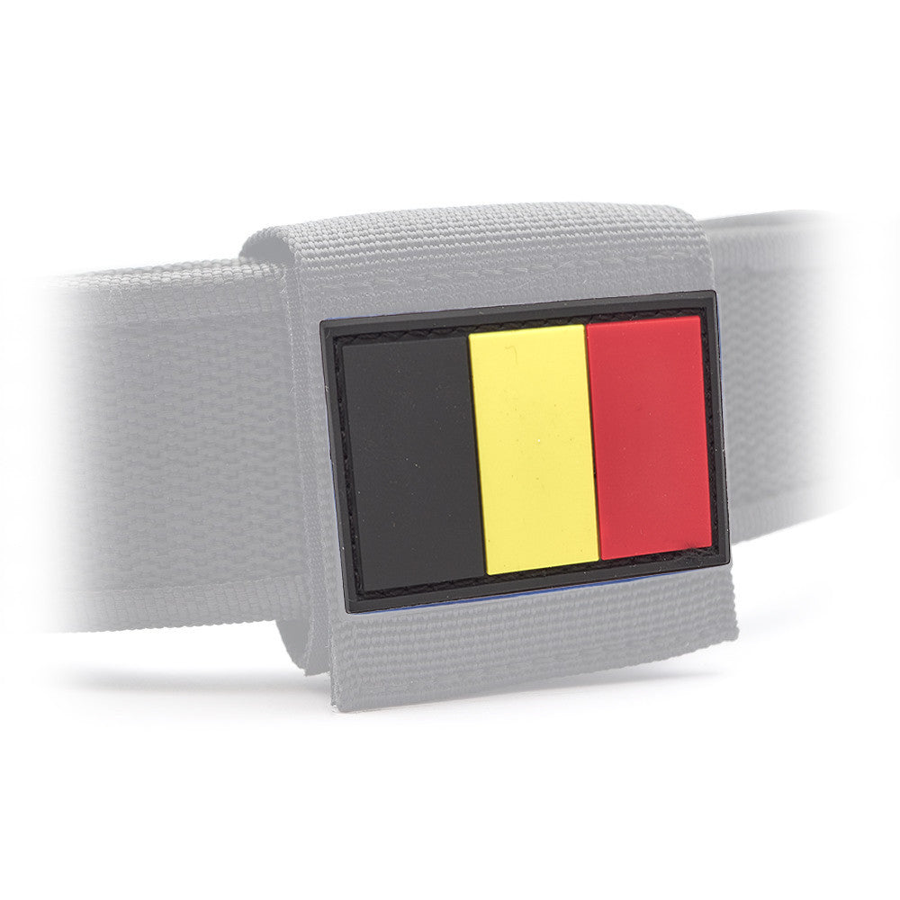 Eemann Tech - Belgium Flag PVC Patch 3x5cm with Hook and Loop Fastener