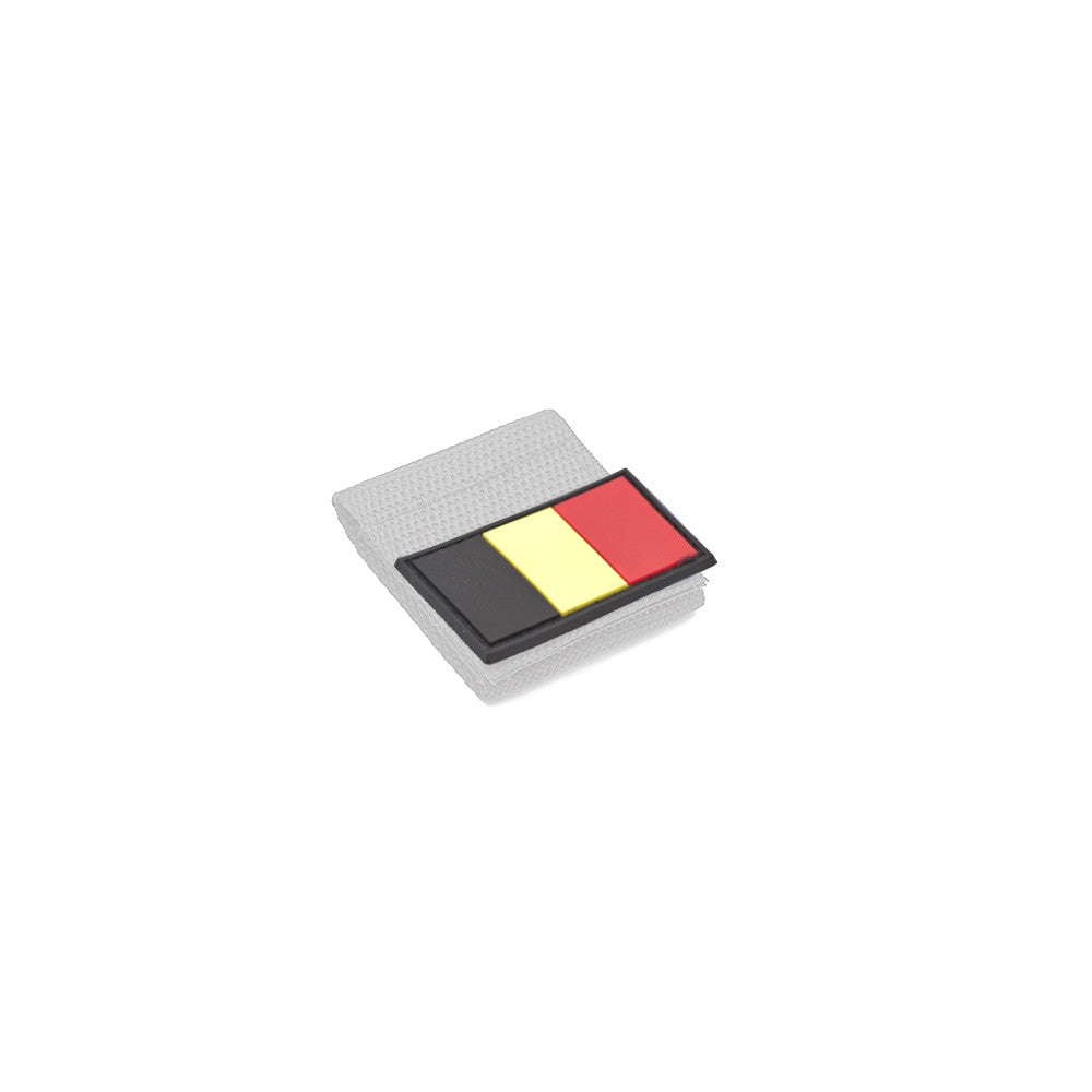 Eemann Tech - Belgium Flag PVC Patch 3x5cm with Hook and Loop Fastener