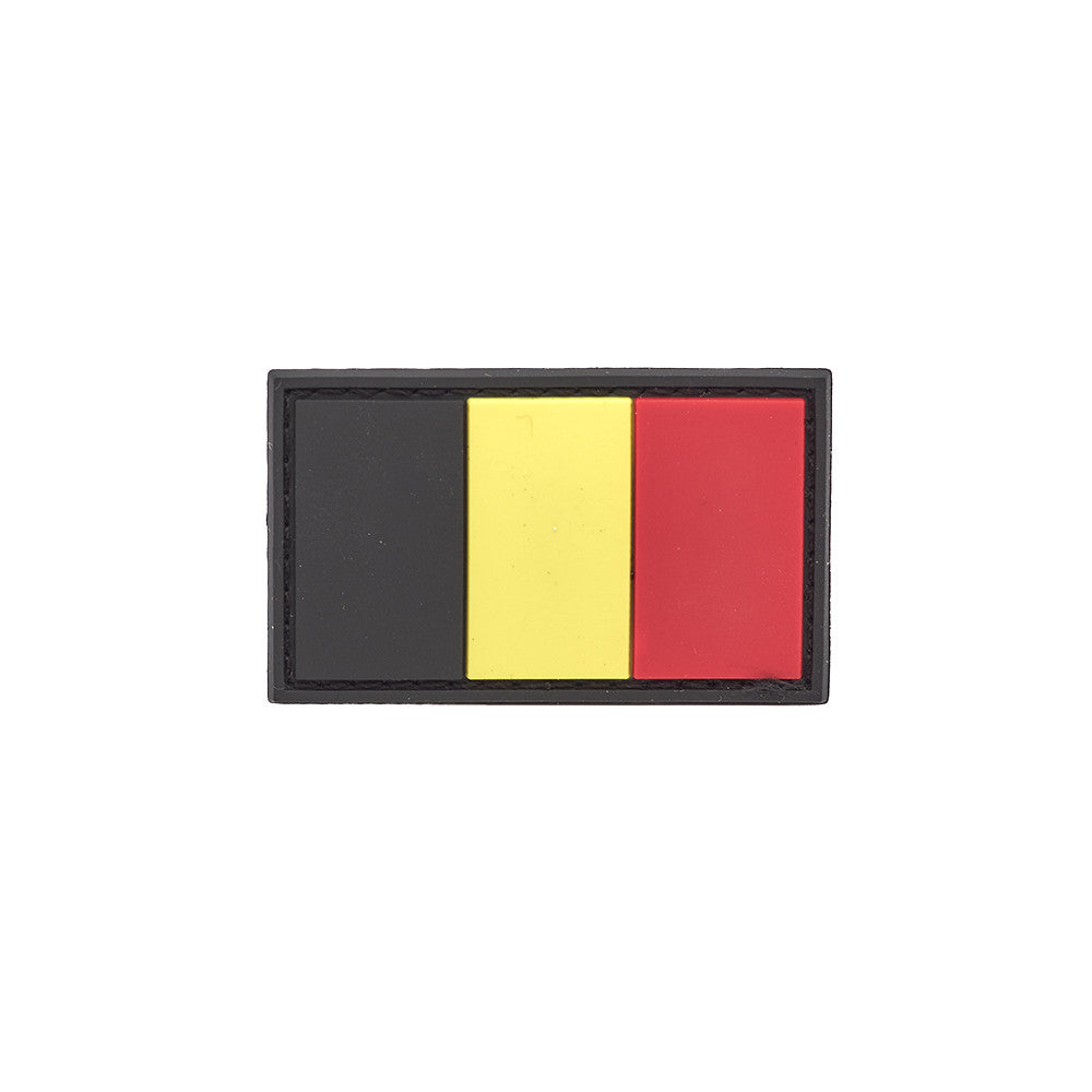 Eemann Tech - Belgium Flag PVC Patch 3x5cm with Hook and Loop Fastener