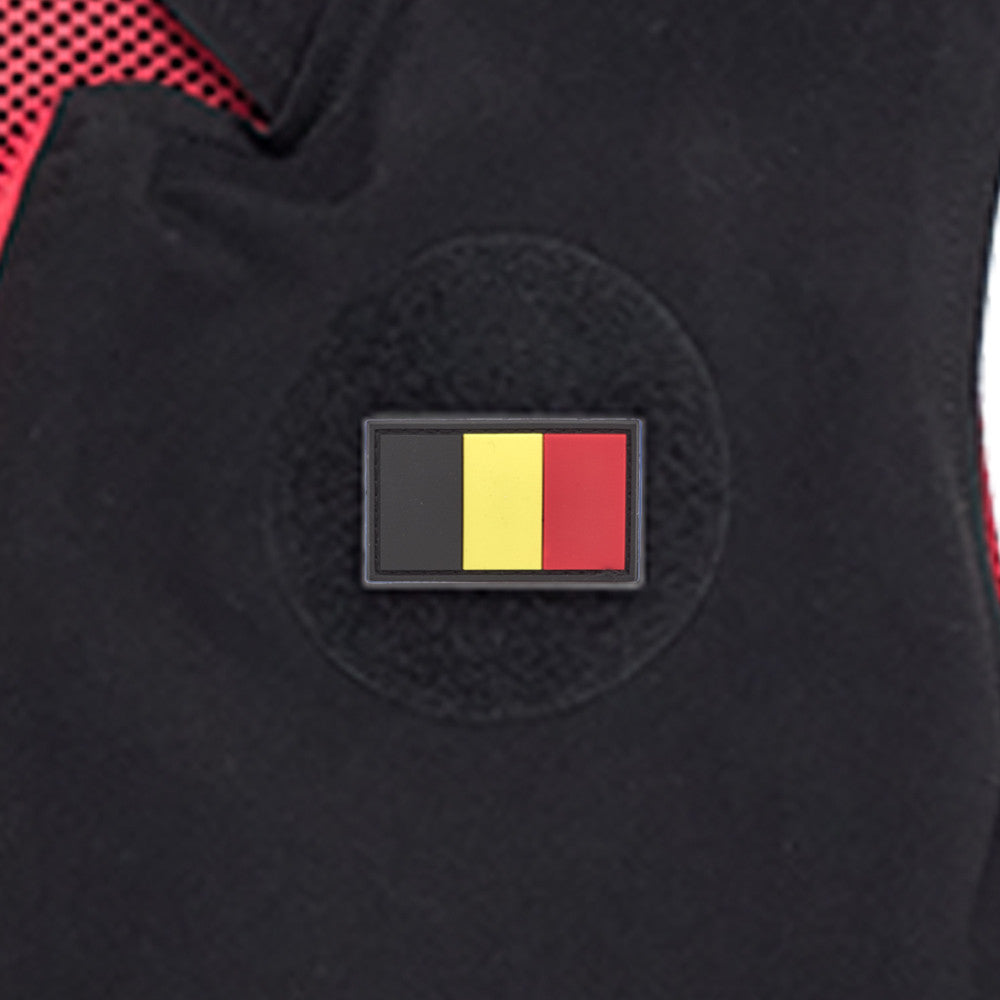 Eemann Tech - Belgium Flag PVC Patch 3x5cm with Hook and Loop Fastener