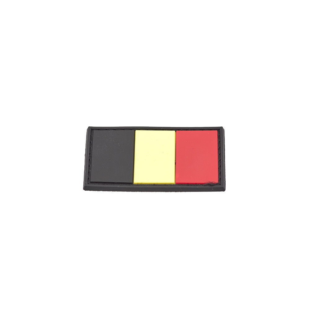 Eemann Tech - Belgium Flag PVC Patch 3x5cm with Hook and Loop Fastener