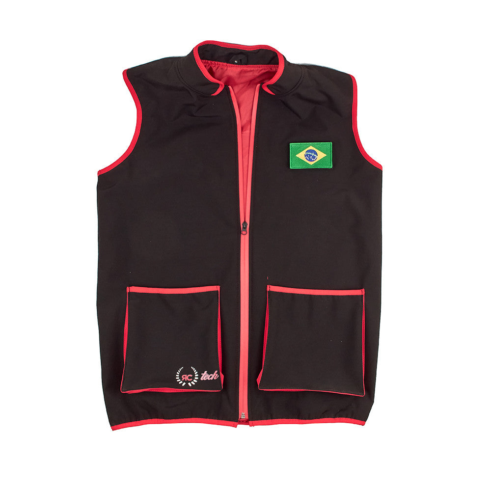 Eemann Tech - Brazil Flag Embroidery Patch with Fastener Hook and Loop