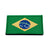 Eemann Tech - Brazil Flag Embroidery Patch with Fastener Hook and Loop