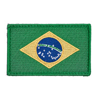 Eemann Tech - Brazil Flag Embroidery Patch with Fastener Hook and Loop