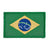 Eemann Tech - Brazil Flag Embroidery Patch with Fastener Hook and Loop