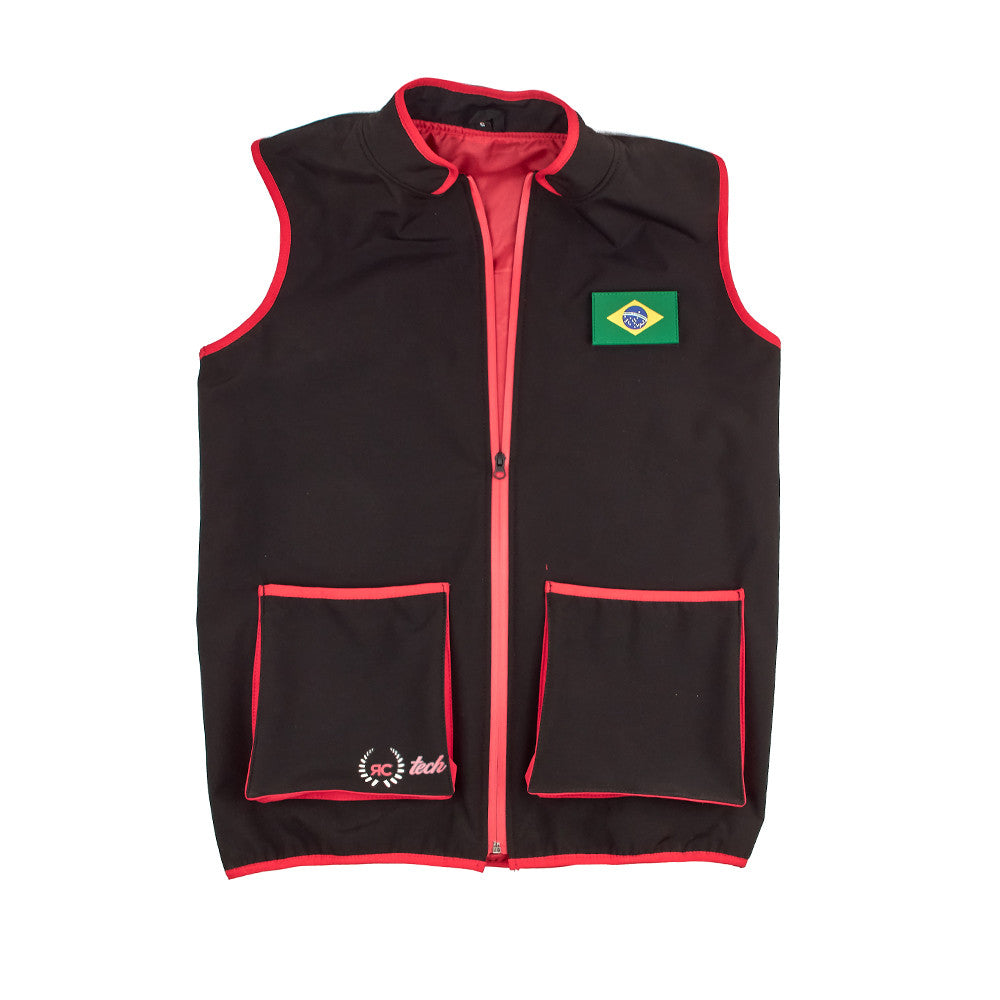 Eemann Tech - Brazil Flag PVC Patch with Hook and Loop Fastener