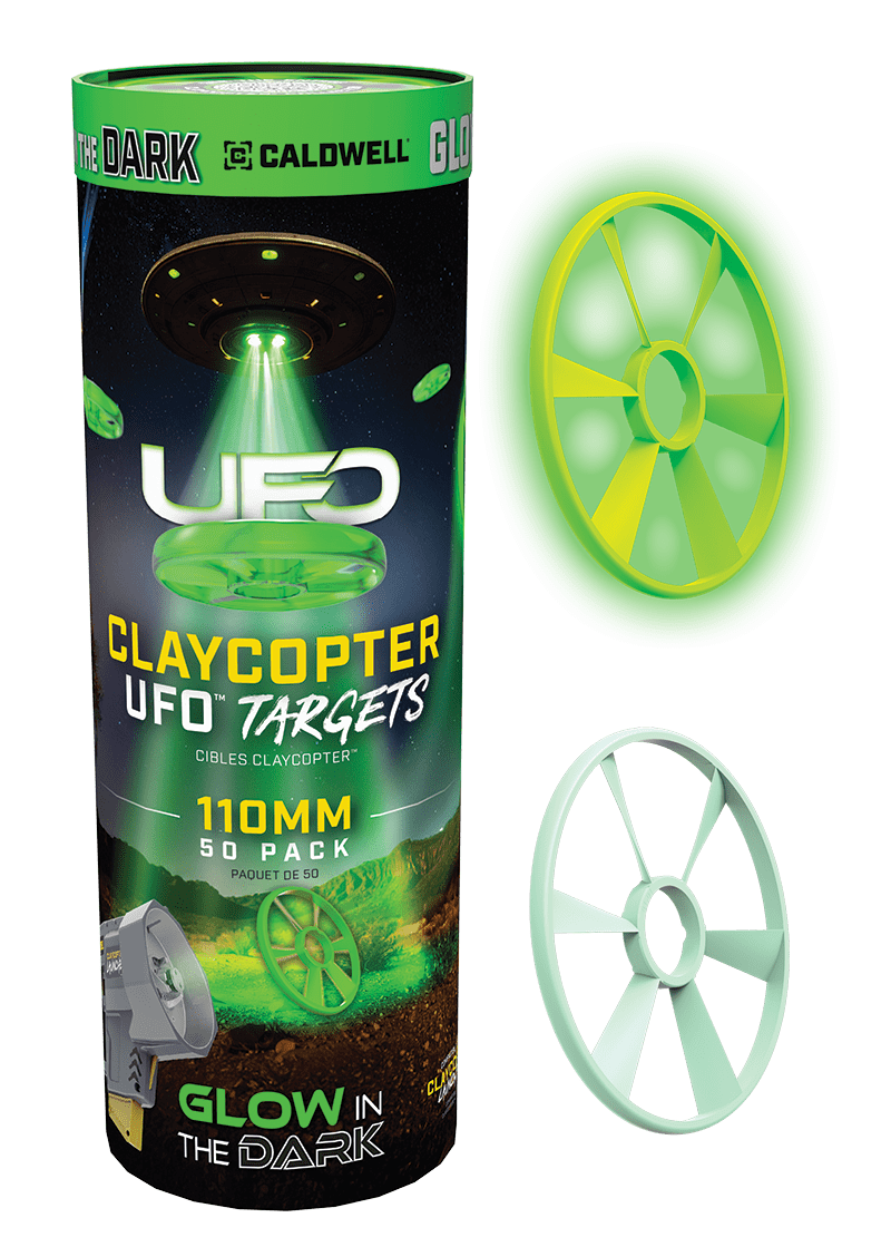 Caldwell - ClayCopter UFO Glow - Duvor - 110 mm - 50-pack – Artikel CAL-1243747 – Produktbild 1