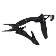 Svart Gerber Crucial taktiskt multiverktyg med strap-cutter