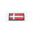 Eemann Tech - Danish Flag PVC Patch 3x5cm with Hook and Loop Fastener