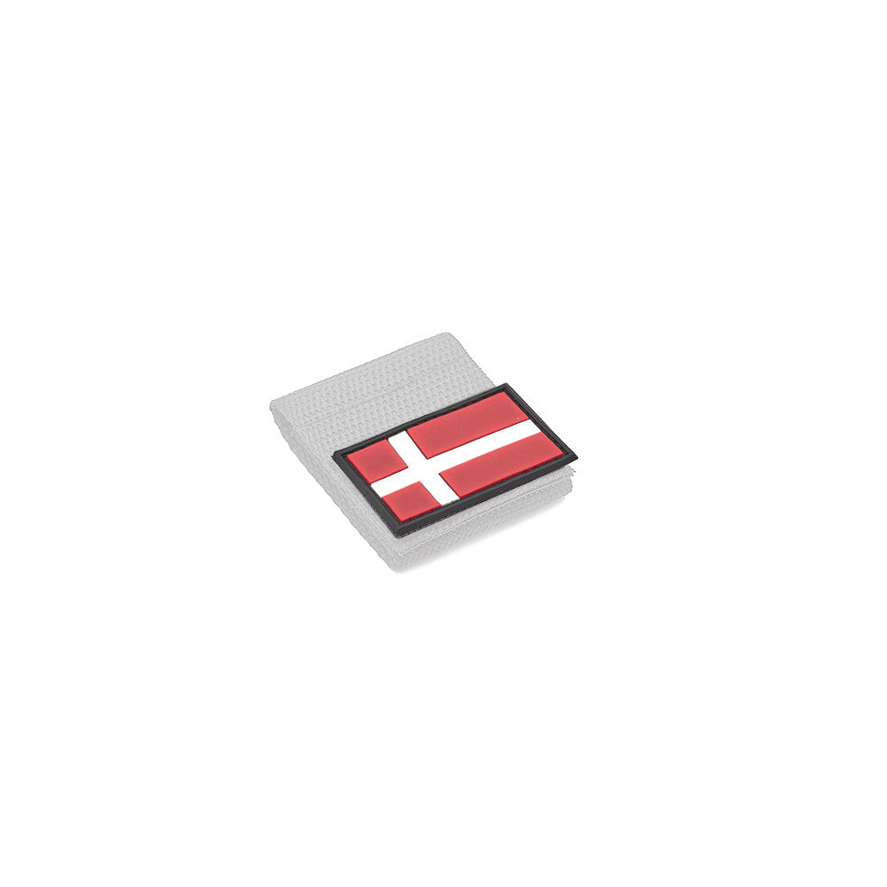 Eemann Tech - Danish Flag PVC Patch 3x5cm with Hook and Loop Fastener